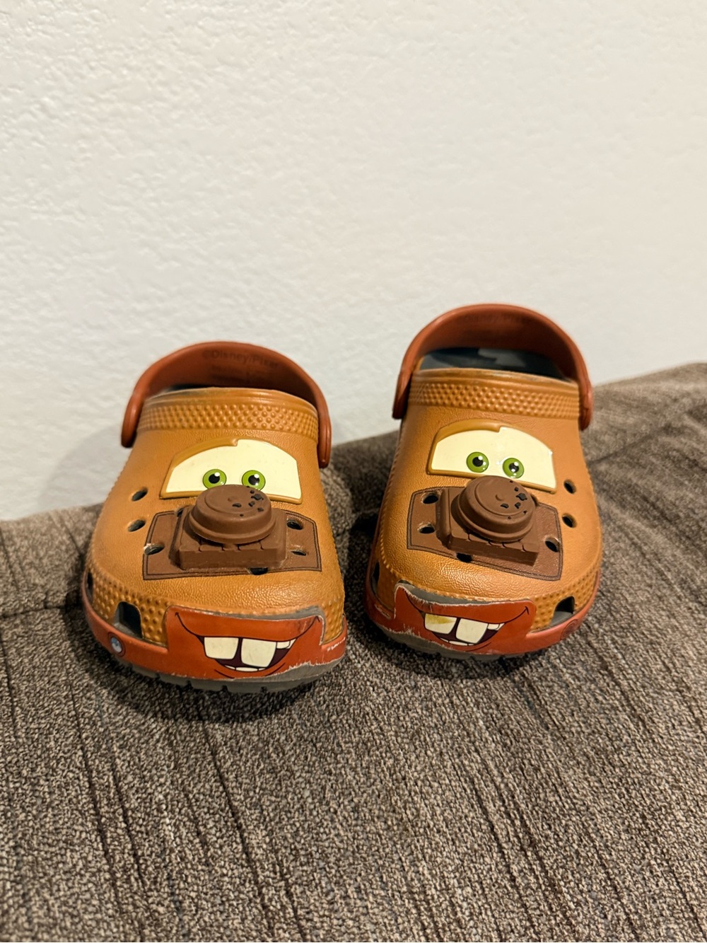 CROCS Kids Brown Character Clogs with Face Detail